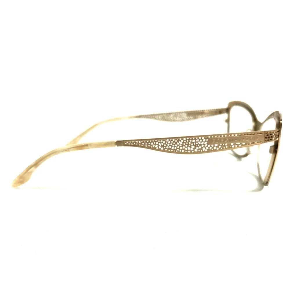 BCBGMAXAZRIA Eyeglasses Frames BEATRIZ GOLD Cat Eye Brushed Gold 53-15-140
